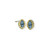 Marquise Textured Earring in Gold
