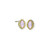 Marquise Textured Earring in Gold