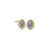 Marquise Textured Earring in Gold