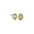 Marquise Textured Earring in Gold