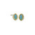 Marquise Textured Earring in Gold