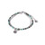 Semi-Precious Labradorite Stone & Curb Chain Bracelet in Turquoise