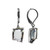 Sable French Back Earring in Silver