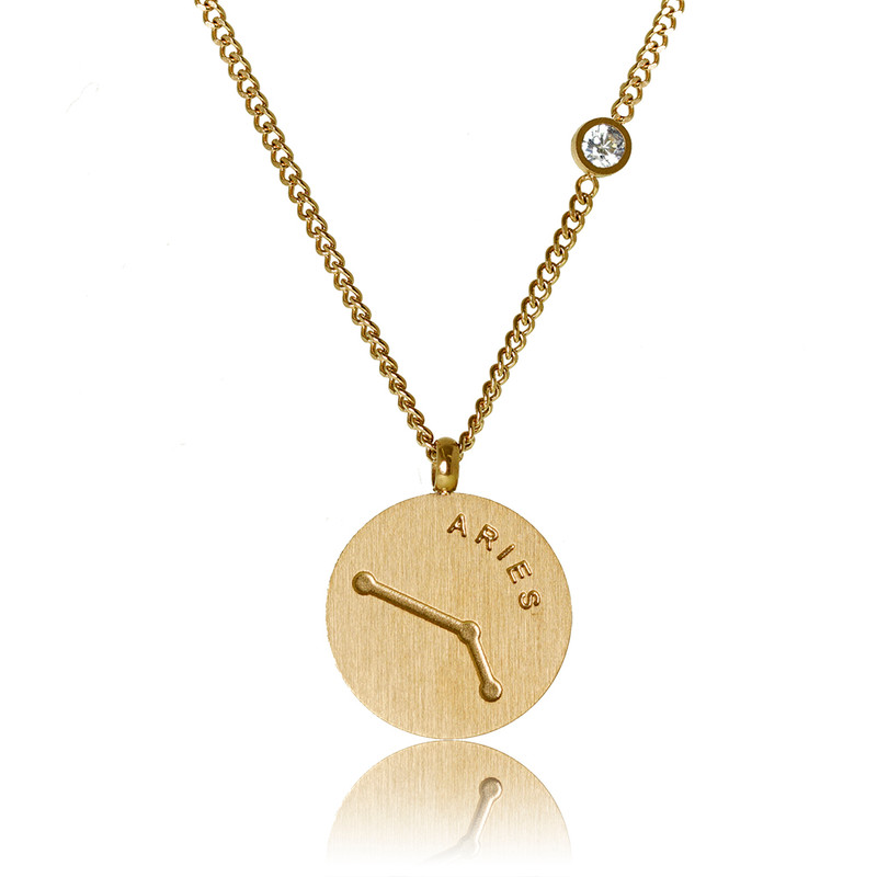 Aries Star Map Necklace | Zodiac Constellation Necklace