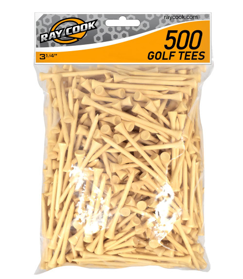 3 1/4" Natural Tees (500-Pack)