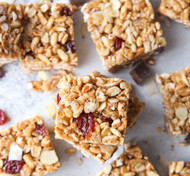 Cereal Bars with Dried Cherries, Almonds and Coconut Cereal Bars with Dried Cherries, Almonds and Coconut