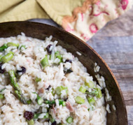 Asparagus and Dried Cherry Risotto