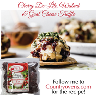 Cherry De-Lite, Walnut & Goat Cheese Truffle