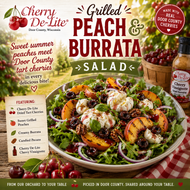 Cherry De-Lite Grilled Peach & Burrata Salad