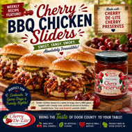 Cherry De-Lite BBQ Chicken Sliders