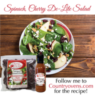 Cherry De-Lite Spinach Salad