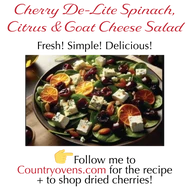 Cherry De-Lite Spinach, Citrus & Goat Cheese Salad