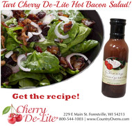 Tart Cherry Hot Bacon Spinach Salad Tart Cherry Hot Bacon Spinach Salad