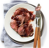 Beef Tenderloin with  Cherry Sauce 