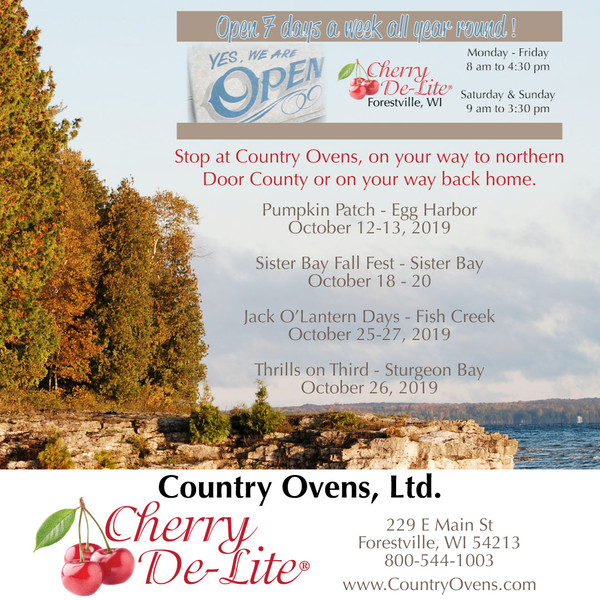 Fall Events for Door County Tart Cherry Cherry DeLite Country