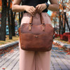 Bethany Leather Satchel is a Perfectly Stylish  Concealed Carry Purse