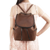 Allie Leather Backpack for Concealed Carry in Stylish Dark Brown