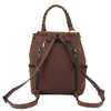 Allie Leather Backpack for Concealed Carry in Stylish Dark Brown