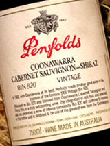 Penfolds Bin 820 Cabernet Shiraz 1982 (Damaged Label)