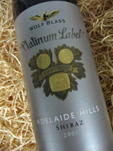 Wolf Blass Platinum Label Shiraz 2001