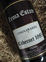 Zema Estate Coonawarra Cabernet Sauvignon 1985
