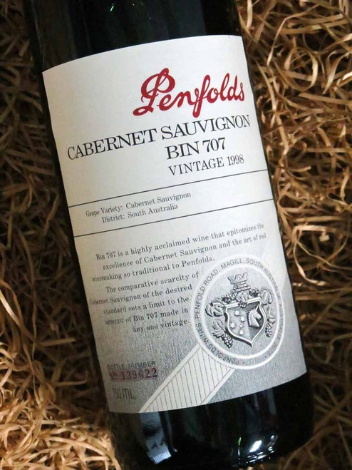 [SOLD-OUT] Penfolds Bin 707 1998 (Minor Damaged Label)