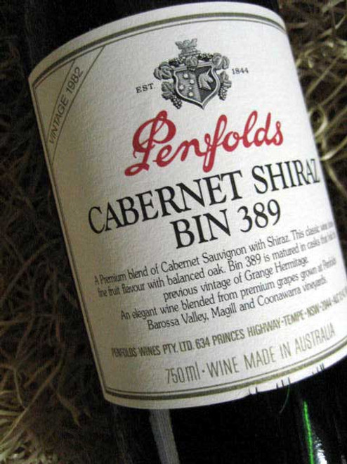 Penfolds Bin 389 1982 (Base of Neck Level)