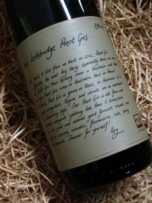 Lethbridge Pinot Gris 2014
