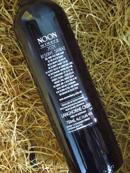 Noon Winery Reserve Shiraz 2021