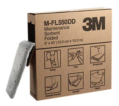 5"X50' FOLDED MAINTENANCE SORBENT 3BOXES/CASE
