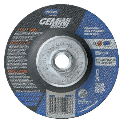 4-1/2" X .045" X 5/8-11TYPE 27 DEPR. CTR. WHEEL