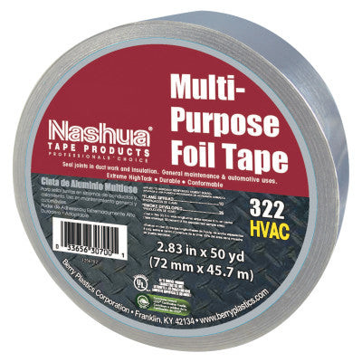 322 MULTI-PURPOSE FOIL TAPE 72MM X 46M