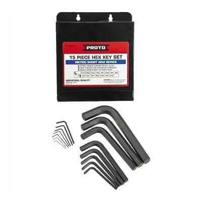 SET HEX KEY 15PC METRIC