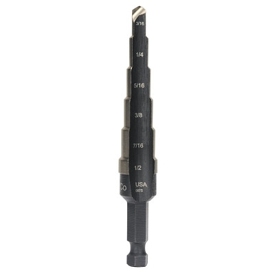 2 COBALT 6 HOLE SIZES (3/16"-1/2") 1/16" INCREM