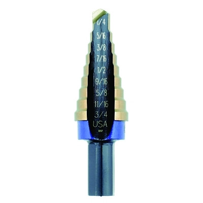 3 COBALT 9 HOLE SIZES (1/4"-3/4") 1/16" INCREME