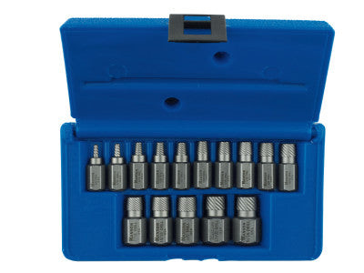 15PC. HEX HEAD MULTI-SPLINE SCREW EXTRACTOR SET