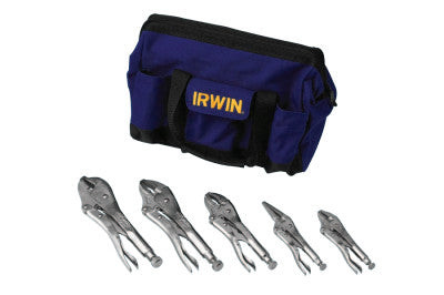 5PC LOCKING PLIER SET W/NYLON BAG