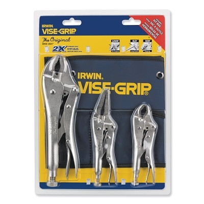 3 PC. ORIG LOCK PLIERS KIT BAG SET 10WR- 6LN AND