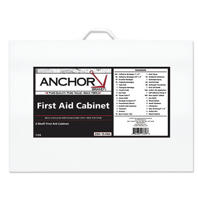 2-SHELF 2015 FIRST AID CABINET - FULL
