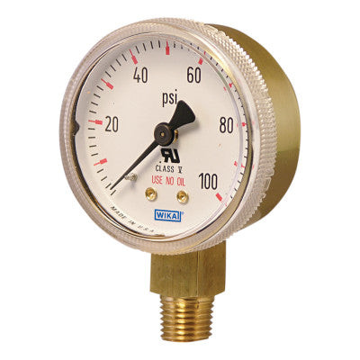GAUGE 2X400 BRASS 8611050