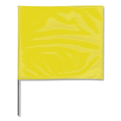 4"X5" 36" WIRE STAKE FLAG YELLOW