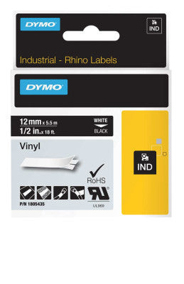 RHINO 3/4" RED VINYL (WHITE PRINT)