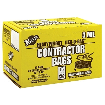 42GAL 3MIL TRASH CAN LINER BOX/20 BAGS