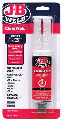J-B CLEARWELD EPOXY SYRINGE 25ML
