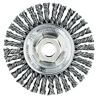 6"ER PASS WELD BRSH .023"STL WF 5/8"11