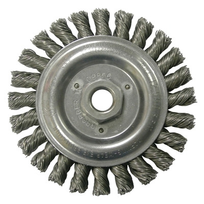 ROUGHNECK JR. 6"WELD BRSH .020"SS WF 5/8"11