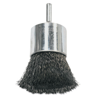 1" CRIMPED WIRE END BRUSH  .006" STEEL FILL