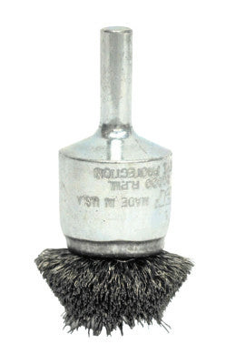 1-1/2" CIRC FLARED CRIMPWIRE BRSH .006" SS FILL