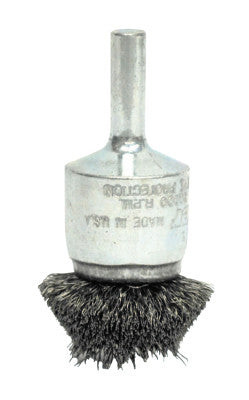 1-1/2" CIRC FLARED CRIMPWIRE BRSH .008" SS FILL