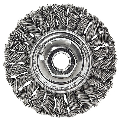 4"STAND TWIST KNOT WIREWHL .014"SS FILL 5/8"11